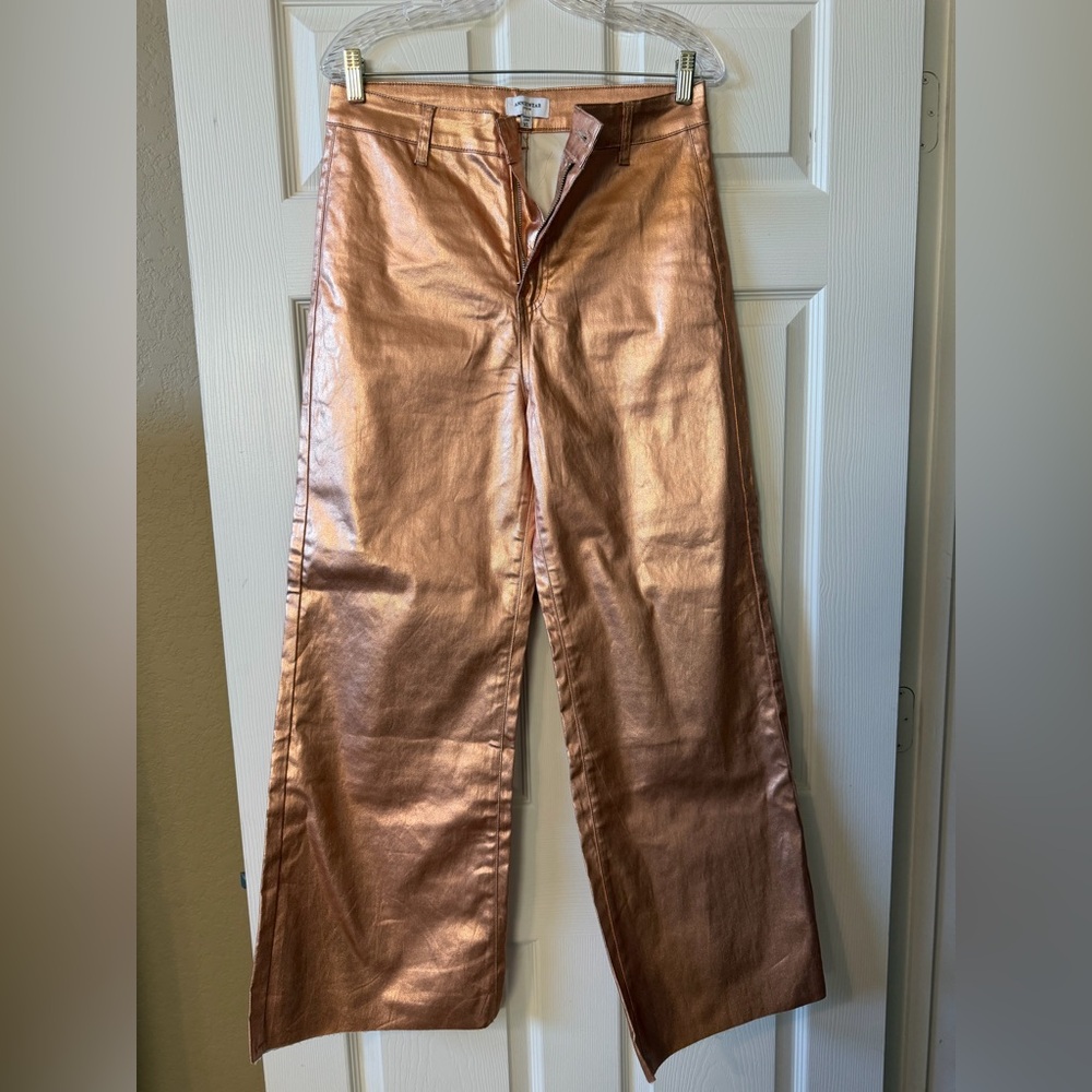 Rose Gold / Copper Wide-Leg Anniewear Pants